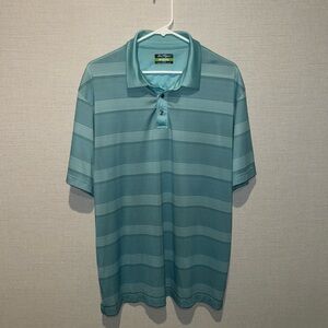 Ben hogan teal stripped golf polo Size large
